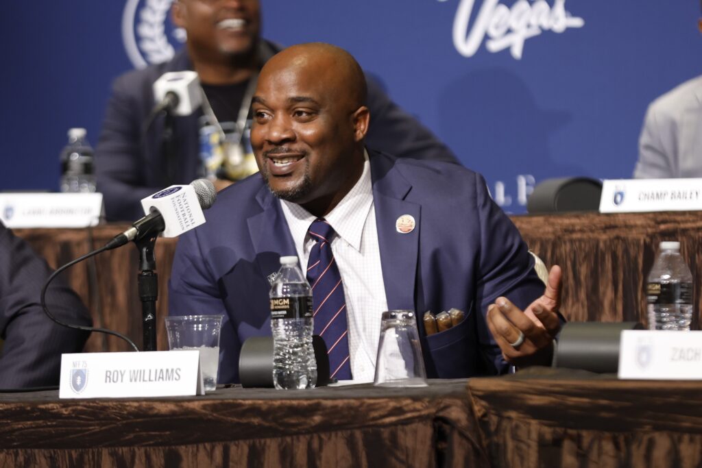 2022_12_06; National Football Foundation holds a press conference prior to their annual Awards dinner held at the Bellagio Hotel in Las Vegas, Nevada.  Photo by Melissa Macatee, NFF